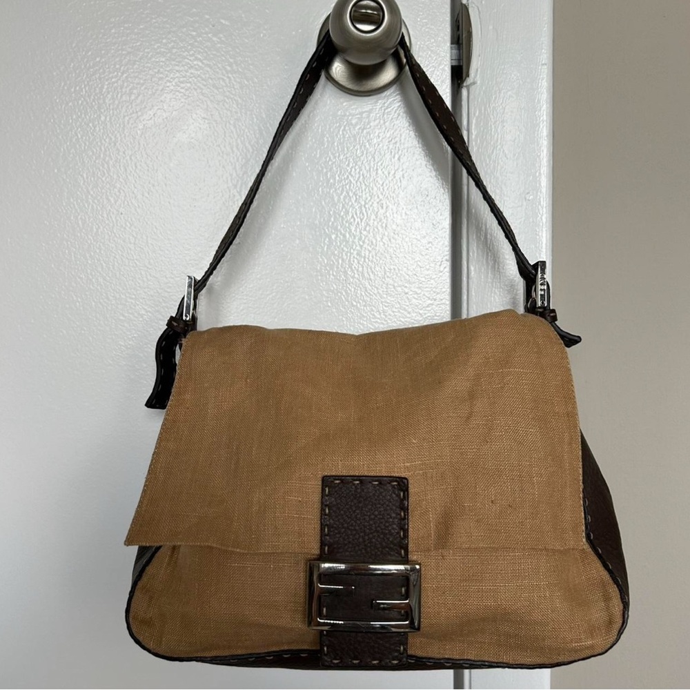 Fendi Linen Baguette